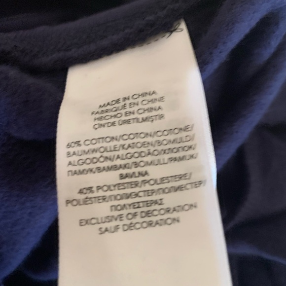 NWOT Ralph Lauren Navy Drawstring Fleece Joggers - Picture 5 of 10